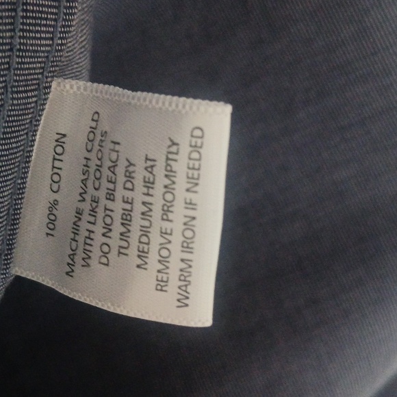 Men's UNTUCKit Men's Button Up Shirt Cotton Sherwood Grey Long Sleeve Shirt - Picture 10 of 16